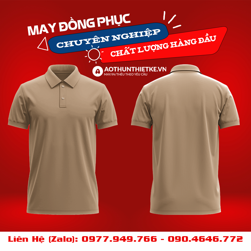 Áo Đồng Phục Polo Basic Cacao_thumbnail_0