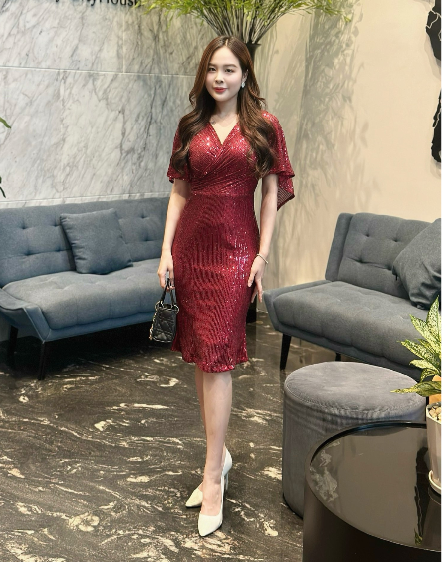 Đầm dạ hội kim sa đuôi cá tay cánh tiên_thumbnail_4