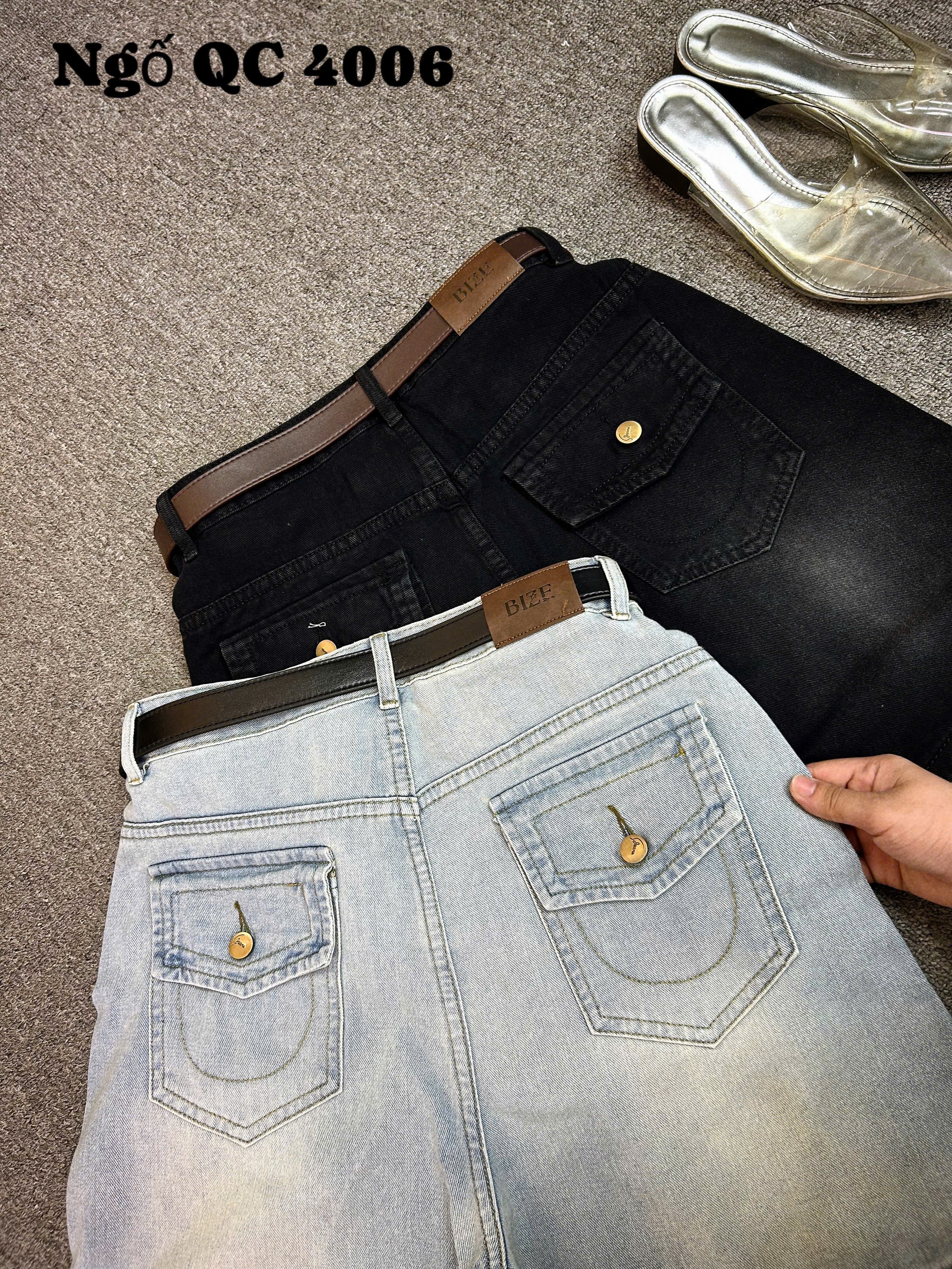 Quần jean lửng túi sau kiểu bigsize QSJ4006 dành cho nàng béo mập từ 55-90kg_thumbnail_5