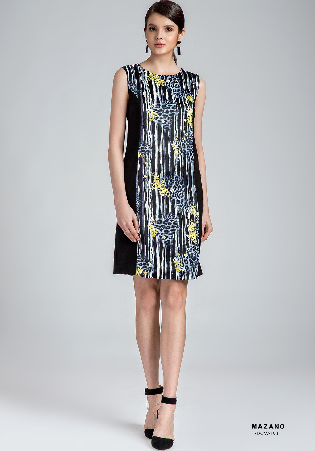 Váy phối hoa basic sườn đen_thumbnail_0