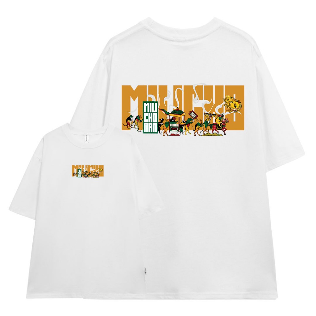 Áo thun nam form rộng 12 con giáp tuổi Tí ( tuổi chuột) ATD438 Miucho Man cotton cổ tròn ingraphic_thumbnail_7