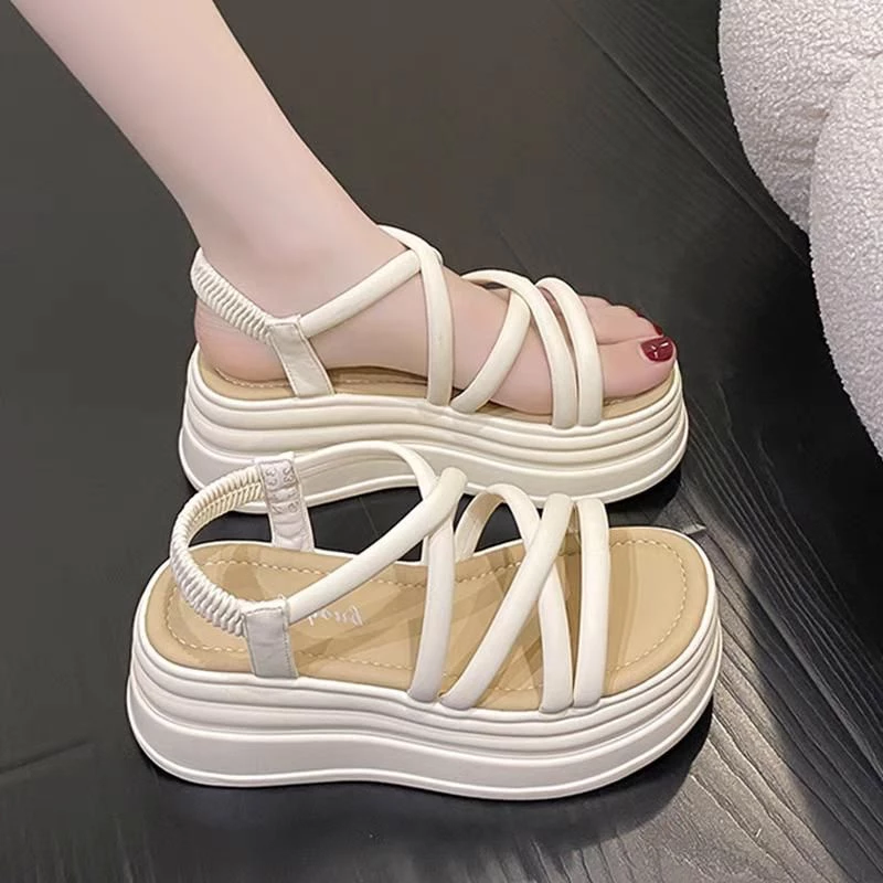 Sandal Nữ Tăng Chiều Cao 6cm Quai Đan Chéo Gót Chun Siêu Nhẹ_thumbnail_3
