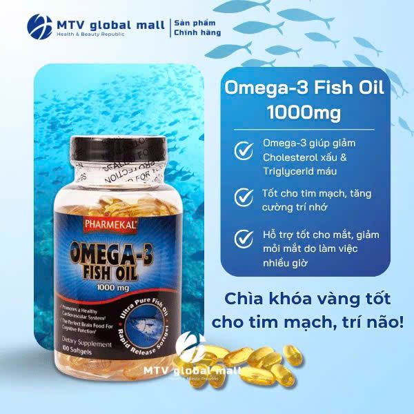 Dầu Cá Pharmekal Omega-3 Fish Oil 100 Viên_thumbnail_3