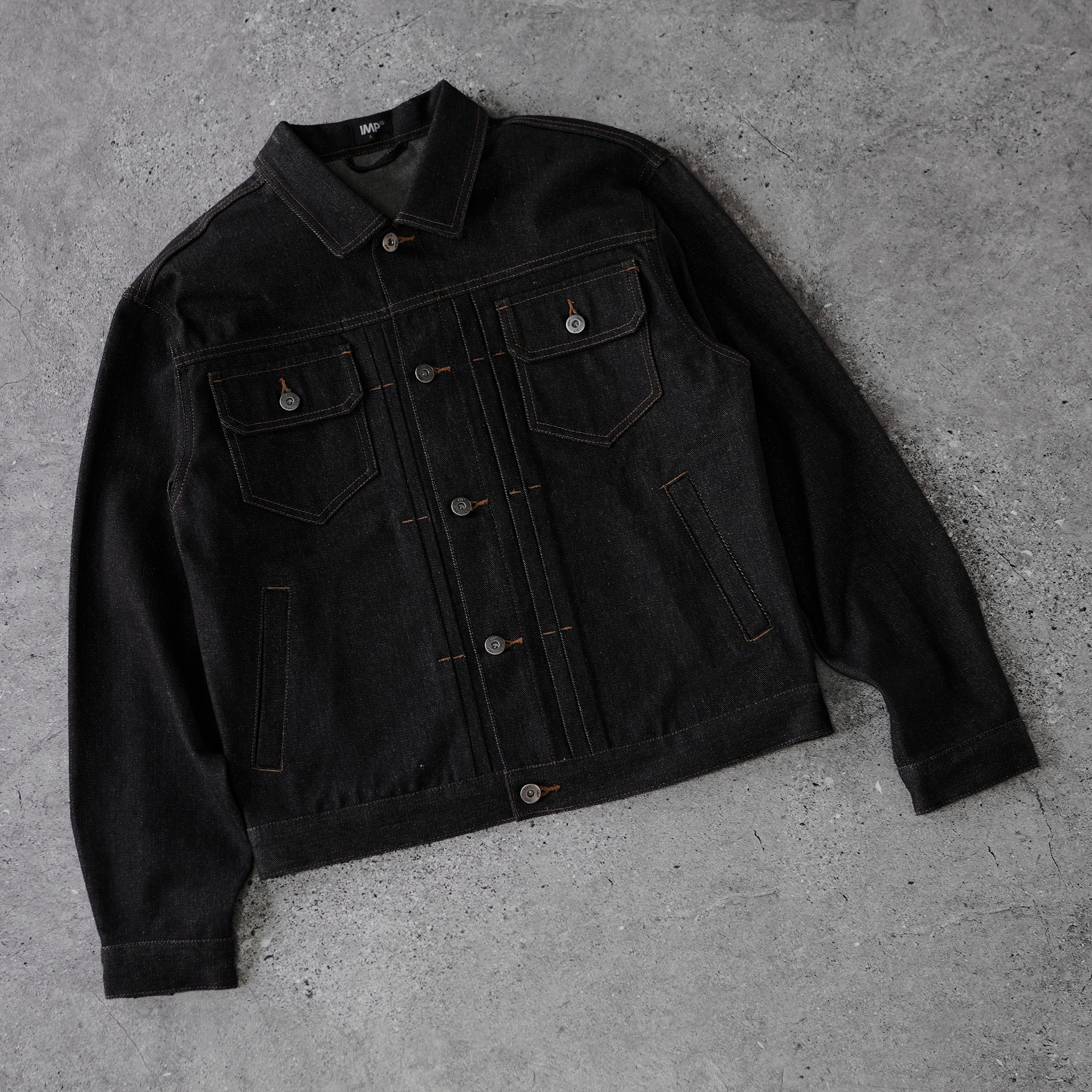 Áo khoác Denim IMPERFECT Áo khoác Denim Type II Jacket IMP - 007 phong cách trẻ trung, thanh lịch form boxy