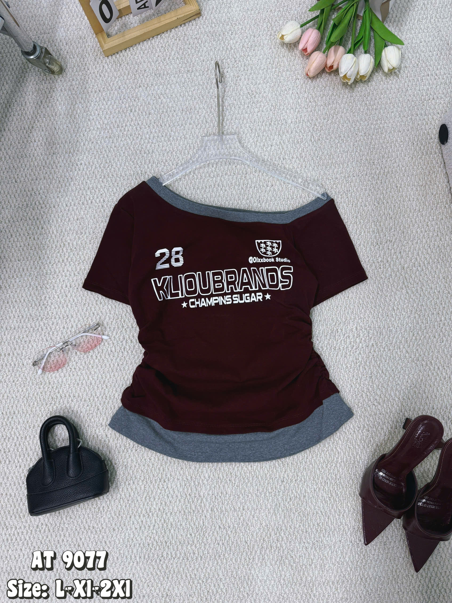 BIGSIZE - ÁO THUN LỆCH VAI T-AT9077_thumbnail_1