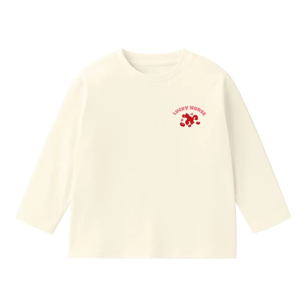 Áo thun Tết bé gái Kado vải cotton thoáng mát tay dài form rộng họa tiết nhỏ 2984_thumbnail_9