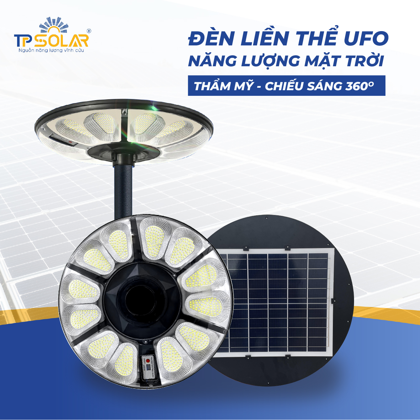 Đèn UFO hoa cúc 3 màu ánh sáng năng lượng mặt trời_thumbnail_8