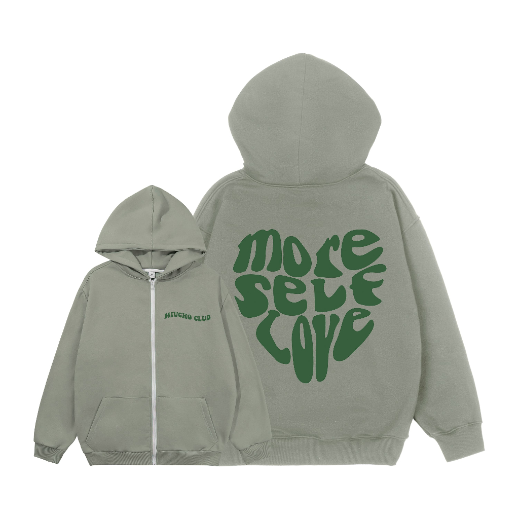 Áo hoodie zip nữ form rộng HZ434 Miucho chân cua in typography_thumbnail_11