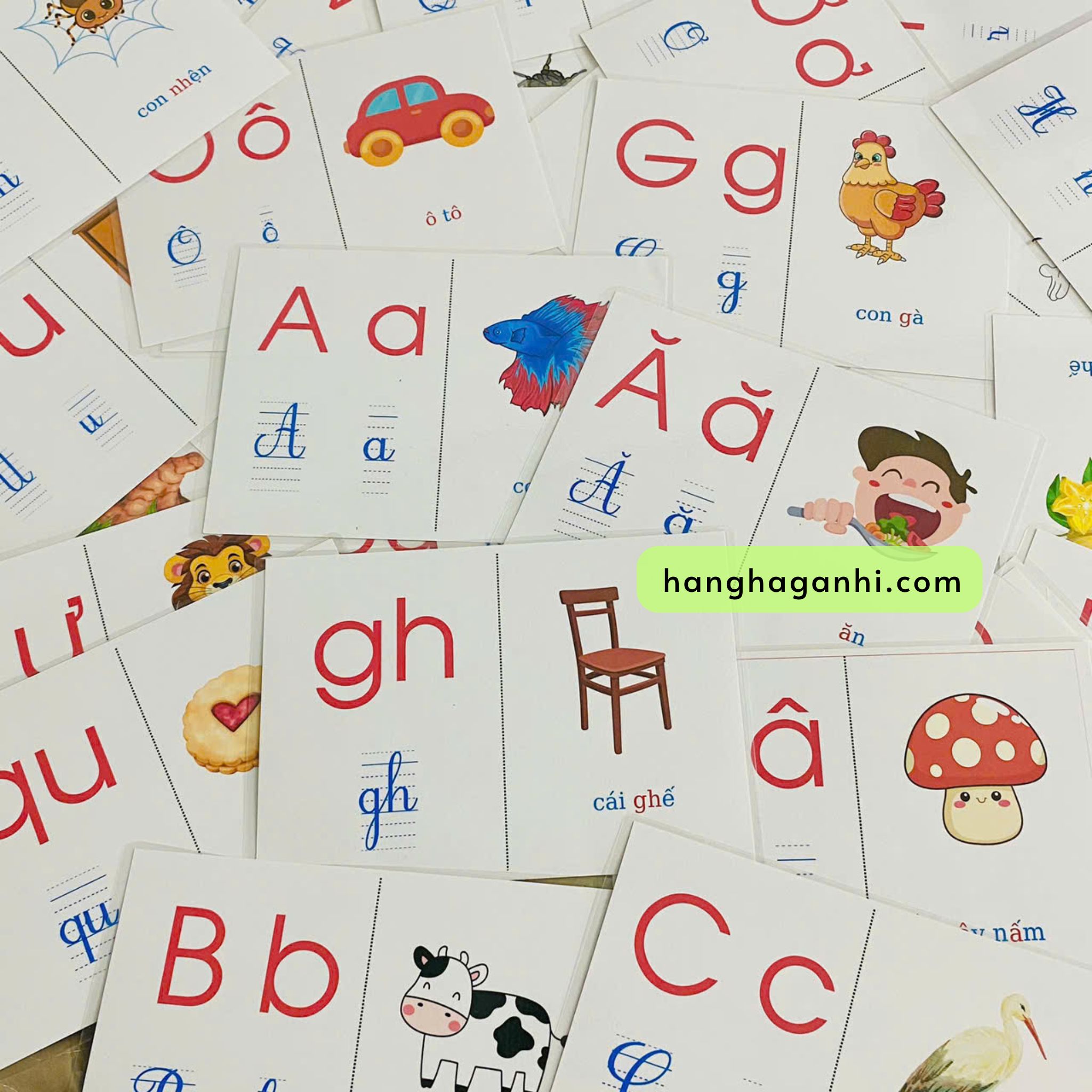 Bộ 40 thẻ flashcard Tiếng Việt