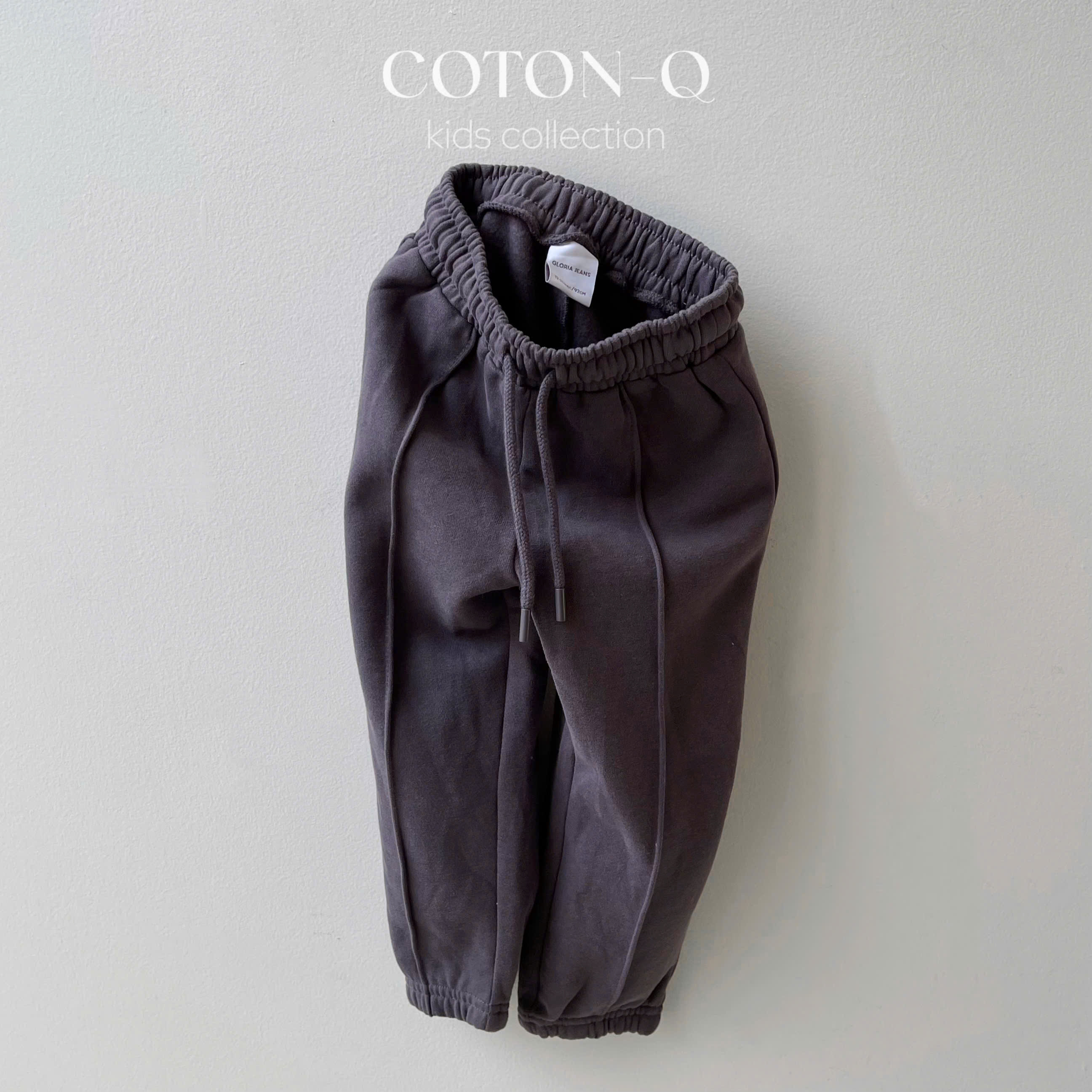 E5 Quần joger lưng thun bé ( XÁM )