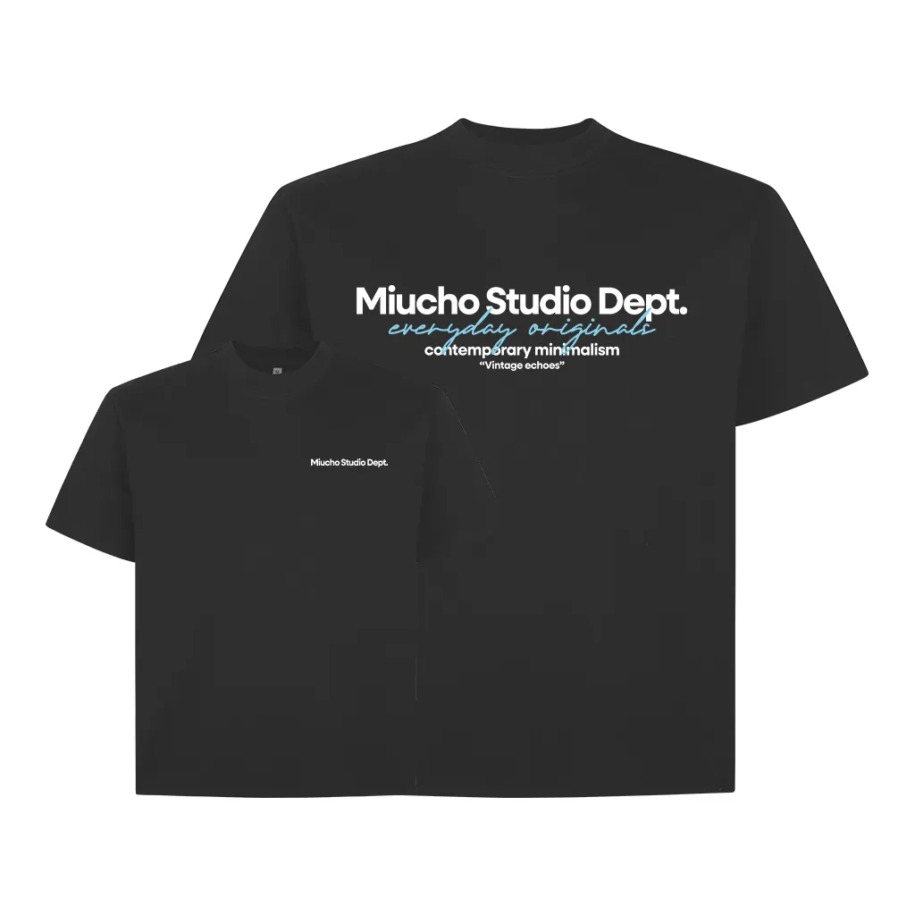 Áo thun boxy nam nữ Miucho Studio Dept 2568 vải cotton 2c thoáng mát basic nhiều màu in typography_thumbnail_9