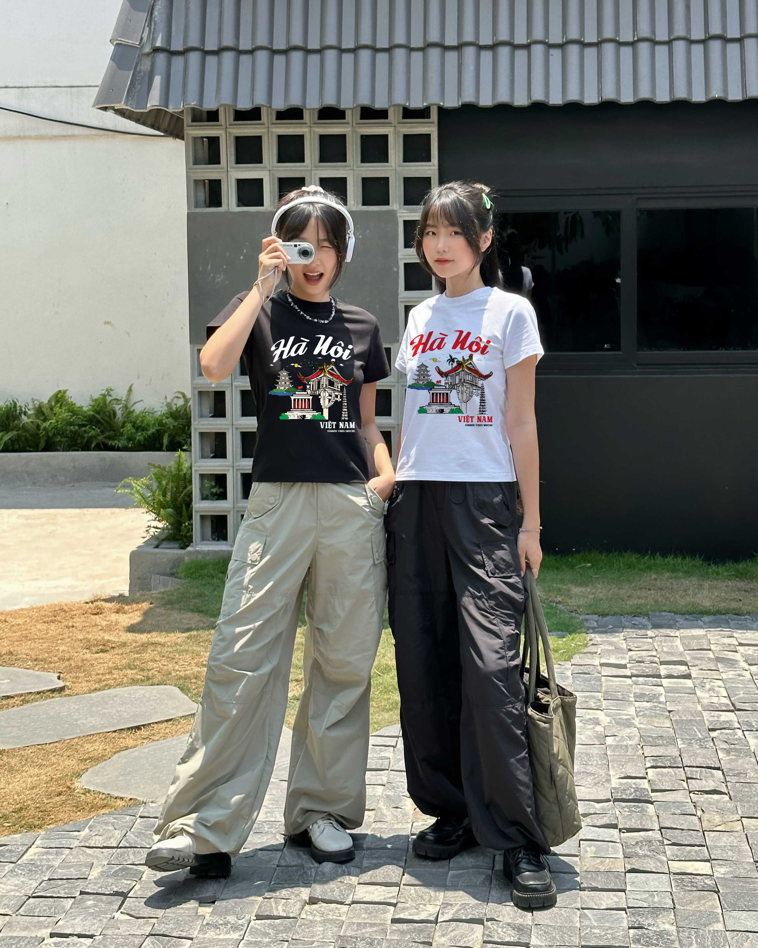 Áo thun baby tee form ôm xinh xắn ABD1277 Miucho tay ngắn cổ tròn in hình Hà Nội_thumbnail_6