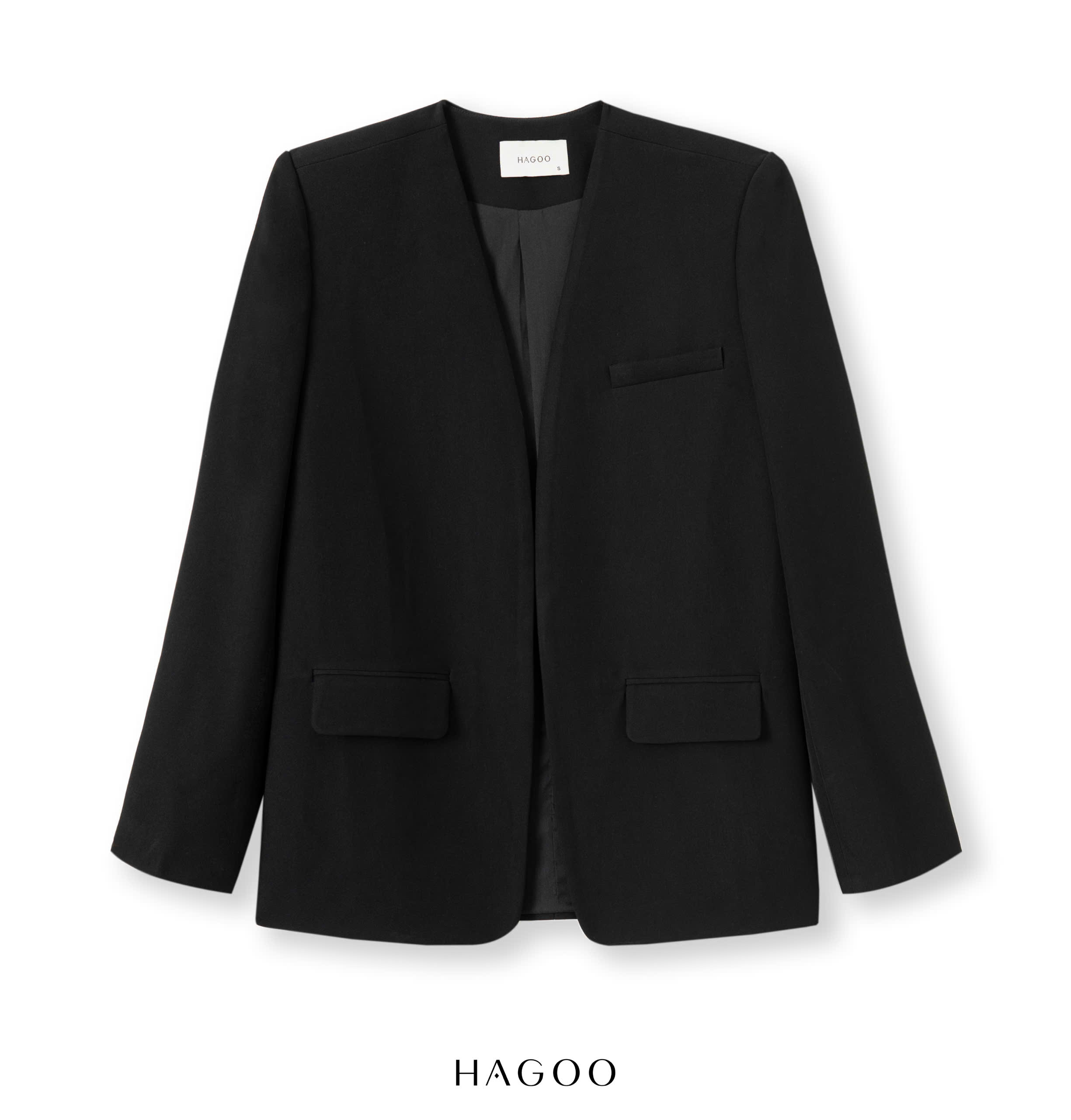 Áo Blazer không ve 4 màu HAGOO_thumbnail_3