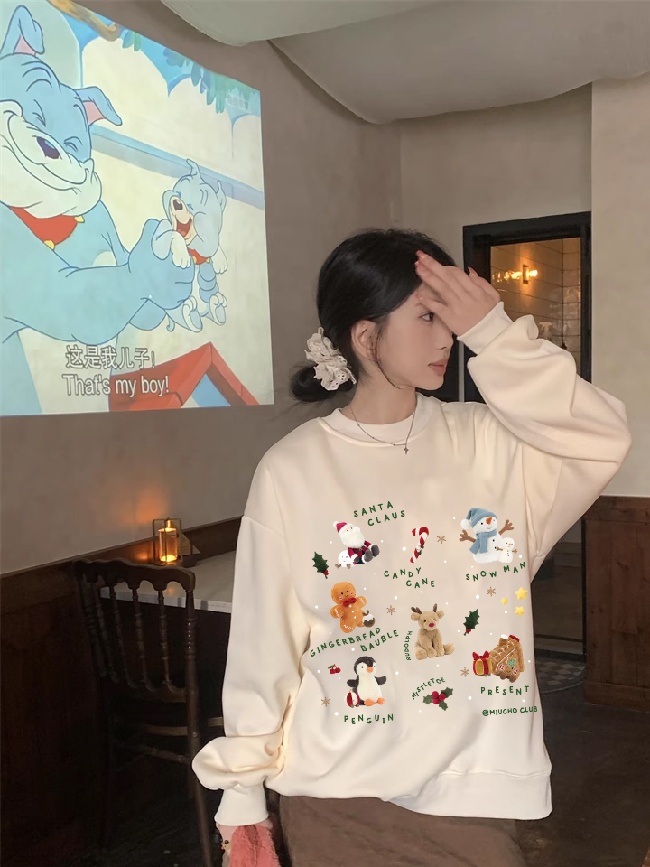 Áo sweater nam nữ giáng sinh noel form rộng vải nỉ chân cua STD1719 Miucho in mix_thumbnail_4