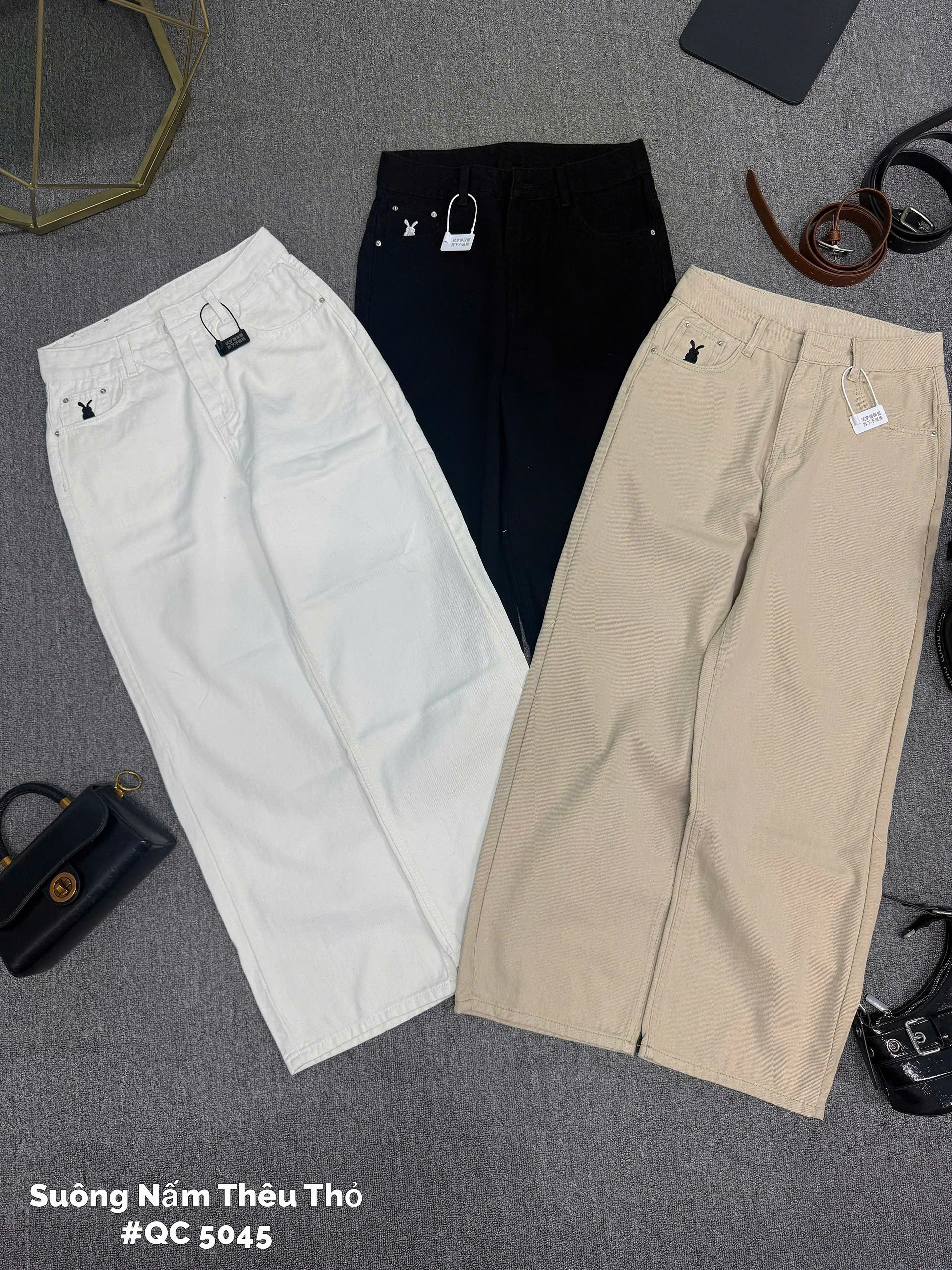 BIGSIZE NỮ - Quần suông thêu thỏ PlayBoy T- QJ5045_thumbnail_8