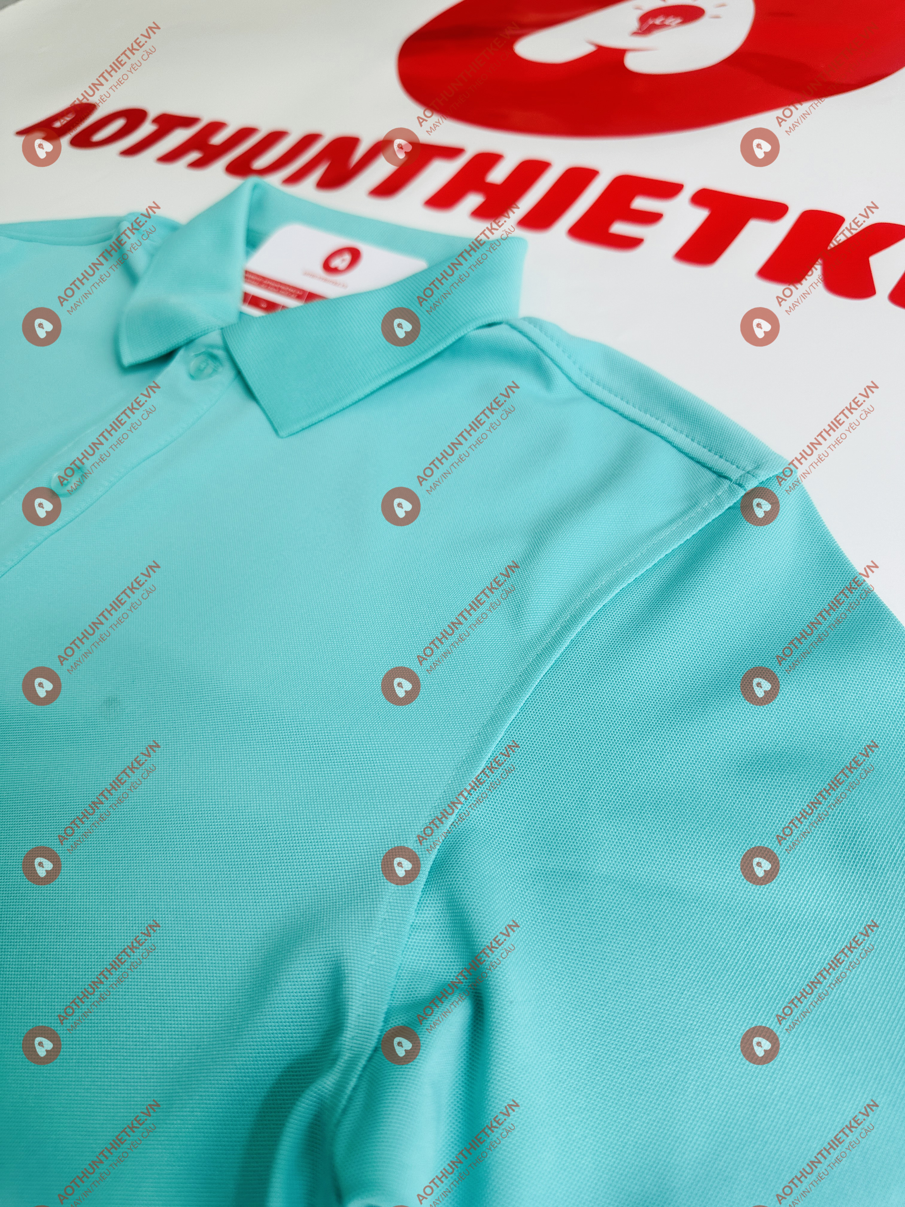 Áo Đồng Phục Polo Basic Xanh Ngọc_thumbnail_1