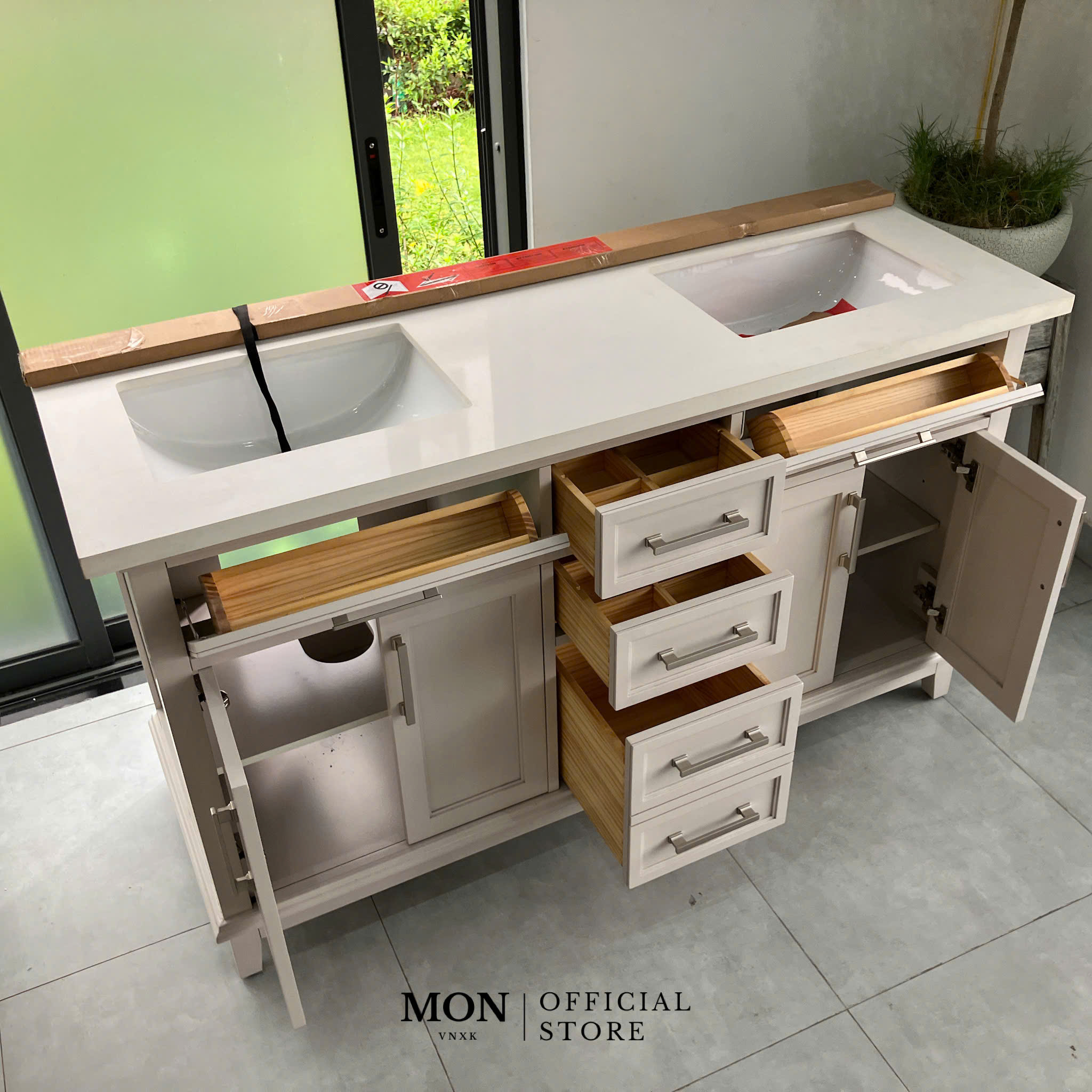 TỦ LAVABO CANAAN 60 INCH TRẮNG NGÀ_thumbnail_3