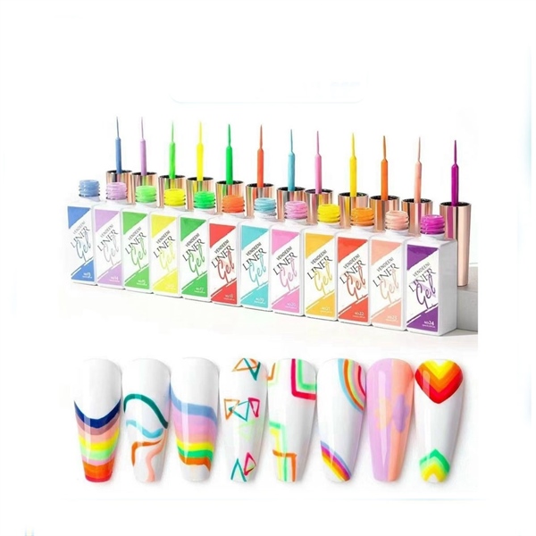 Set gel cọ nét - Vendeeni - 12 màu - 10ml ( màu 1-12)