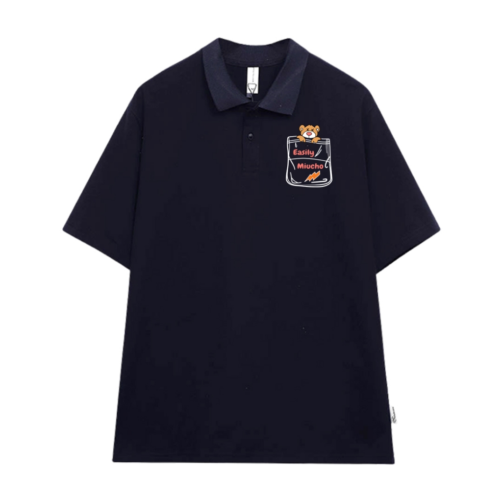 Áo polo nam đứng form tôn dáng PLD803 Miucho Man tay ngắn vải cotton Cổ trụ in basic_thumbnail_9