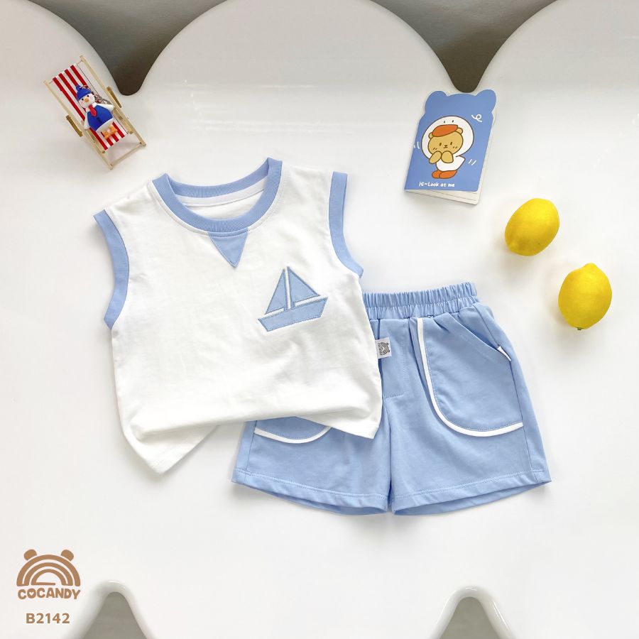 Bộ cộc XANH TRẮNG sát nách họa tiết thuyền buồm_thumbnail_1