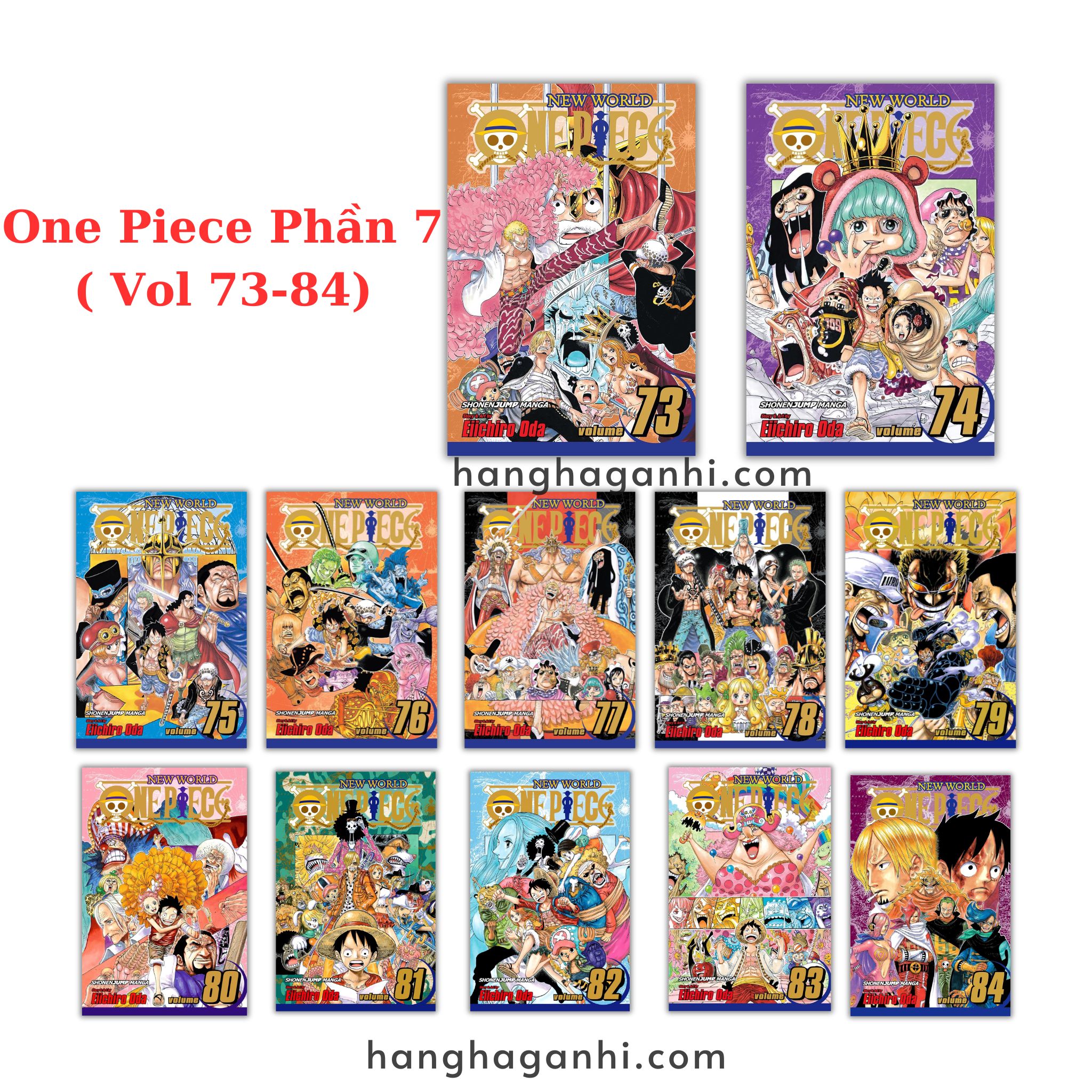 [TIẾNG ANH] - Truyện Tranh One Piece- Đảo Hải Tặc Phần 7 ( Vol 74-84)