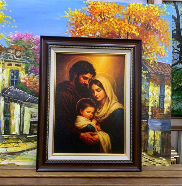 Tranh canvas Gia Đình Thánh Gia 42x54cm_thumbnail_1