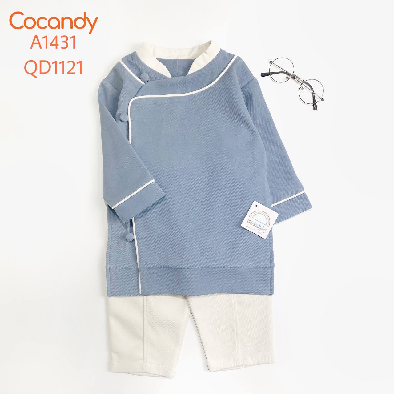 Áo dài XANH phối cổ BE_thumbnail_2