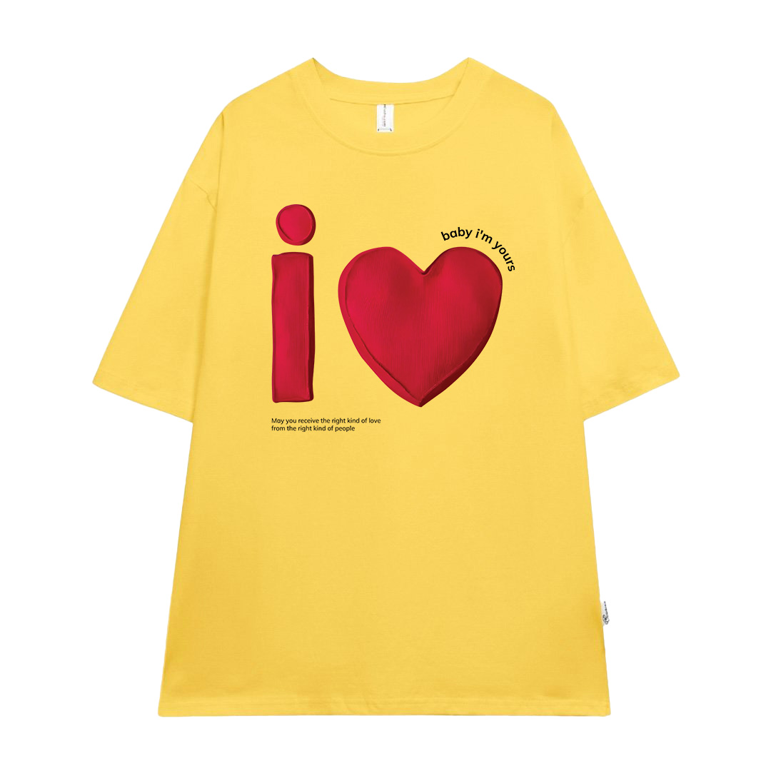 Áo thun cặp đôi couple trái tim from rộng ATD1373 Miucho vải cotton thoáng mát cổ tròn in mix_thumbnail_14