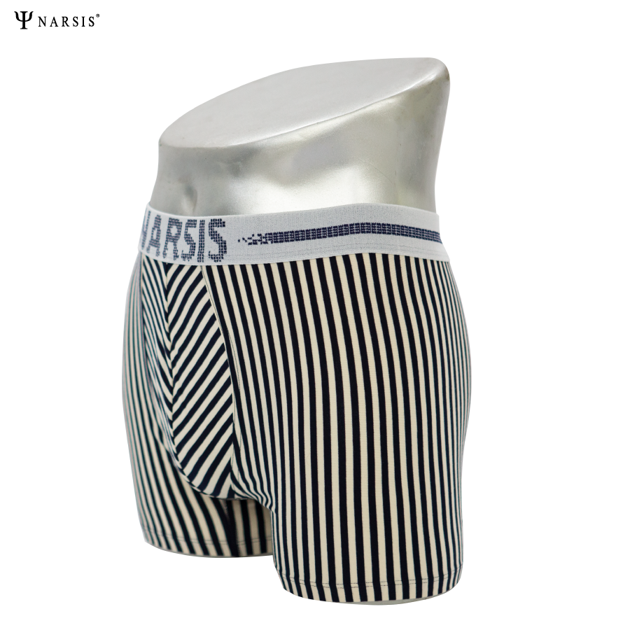 QUẦN LÓT ĐÙI / BOXER NAM NARSIS KẺ TÍM THAN - COTTON CO GIÃN 4 CHIỀU CAO CẤP BIGSIZE CÓ LỚP LÓT K..._thumbnail_2