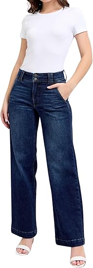 QJ714 - Jeans suông đậm