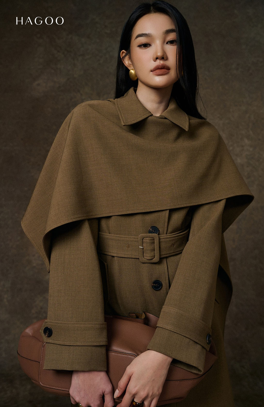 Áo khoác mangto dài choàng cape HAGOO_thumbnail_6