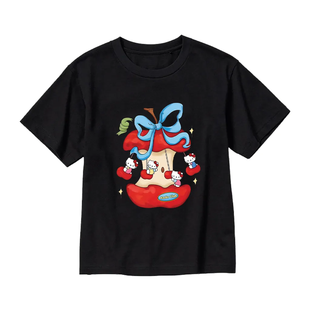 Áo thun bé gái Kitty đáng yêu Kado vải cotton thoáng mát tay ngắn cổ tròn in artwork 2880_thumbnail_10