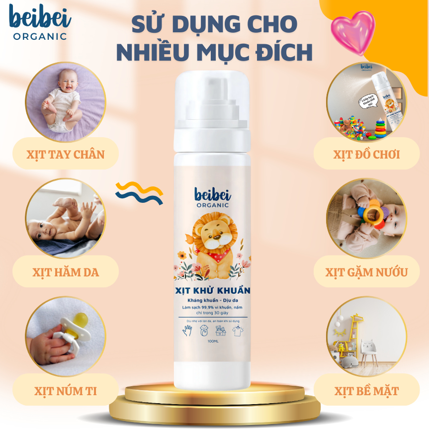 Xịt Khử Khuẩn Đồ Chơi Cho Bé BeiBei, Tinh Chất Trà Xanh Không Hóa Chất An Toàn Cho Bé, Vệ Sinh Đồ Dùng Cá Nhân Cho Bé_thumbnail_1