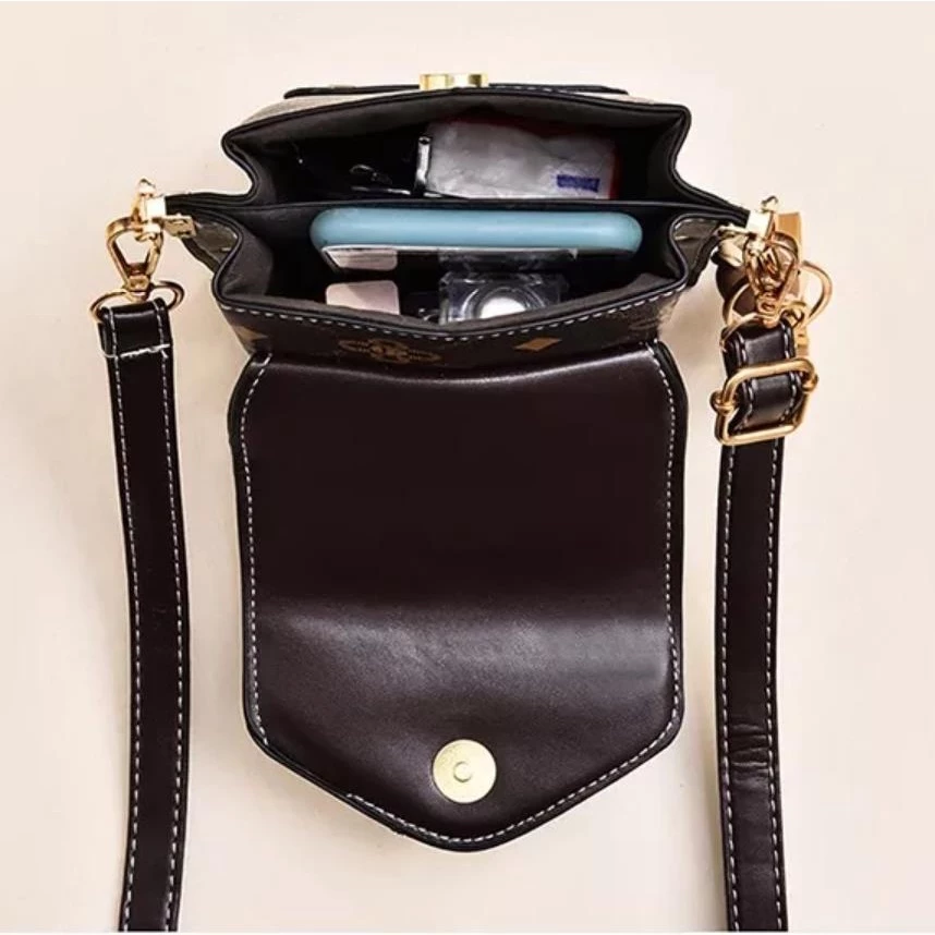 Túi xách nữ January đeo chéo đựng điện thoại dáng dọc phối hoa văn nhiều ngăn tiện dụng - GC04_thumbnail_2