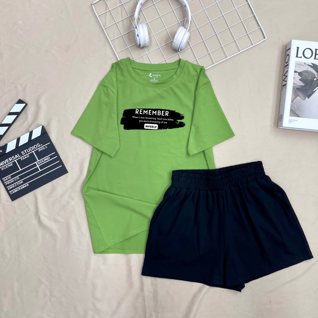 Đồ bộ nữ LOZA 'Remember' form rộng - Set đồ nữ mùa hè chất liệu thun cotton 4 chiều - BP15_thumbnail_6