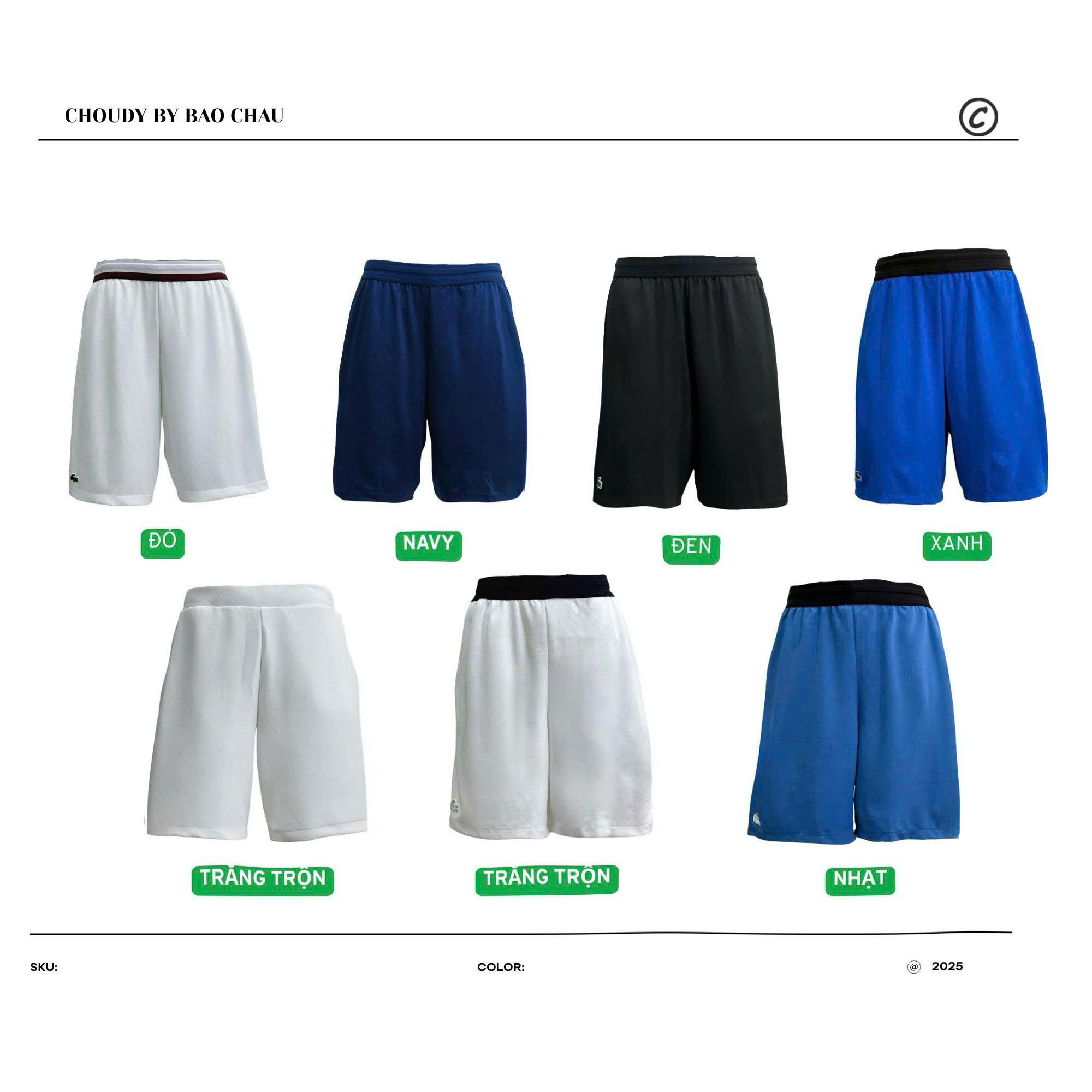 Q270 QUẦN SHORT 6 MÀU