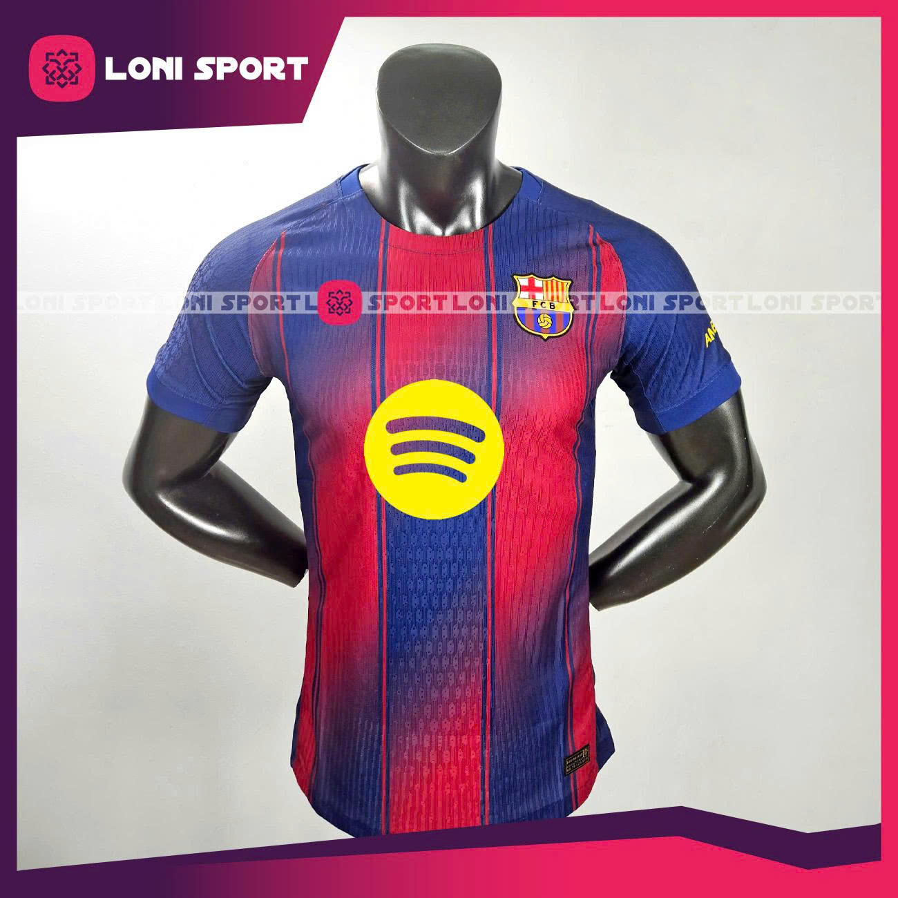 Áo Barca sân nhà xanh đỏ 25/26 SF