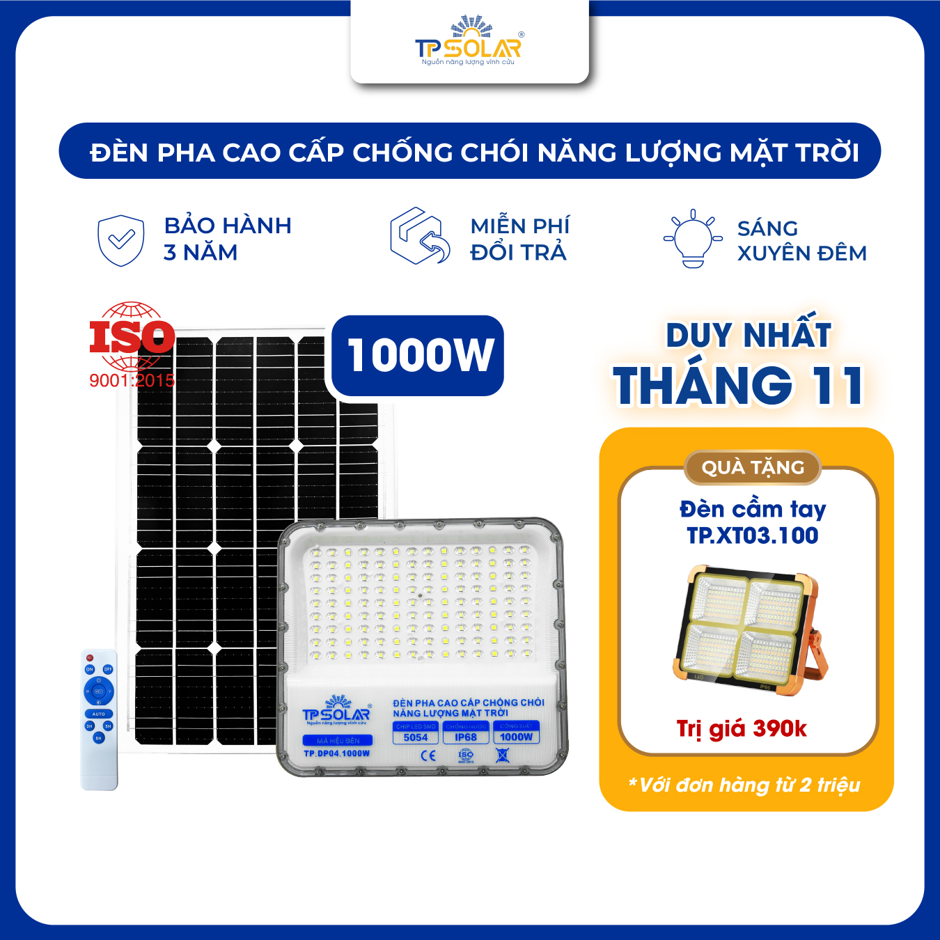 Đèn pha cao cấp chống chói năng lượng mặt trời (TP.DP04.600 / TP.DP04.1000)_thumbnail_10