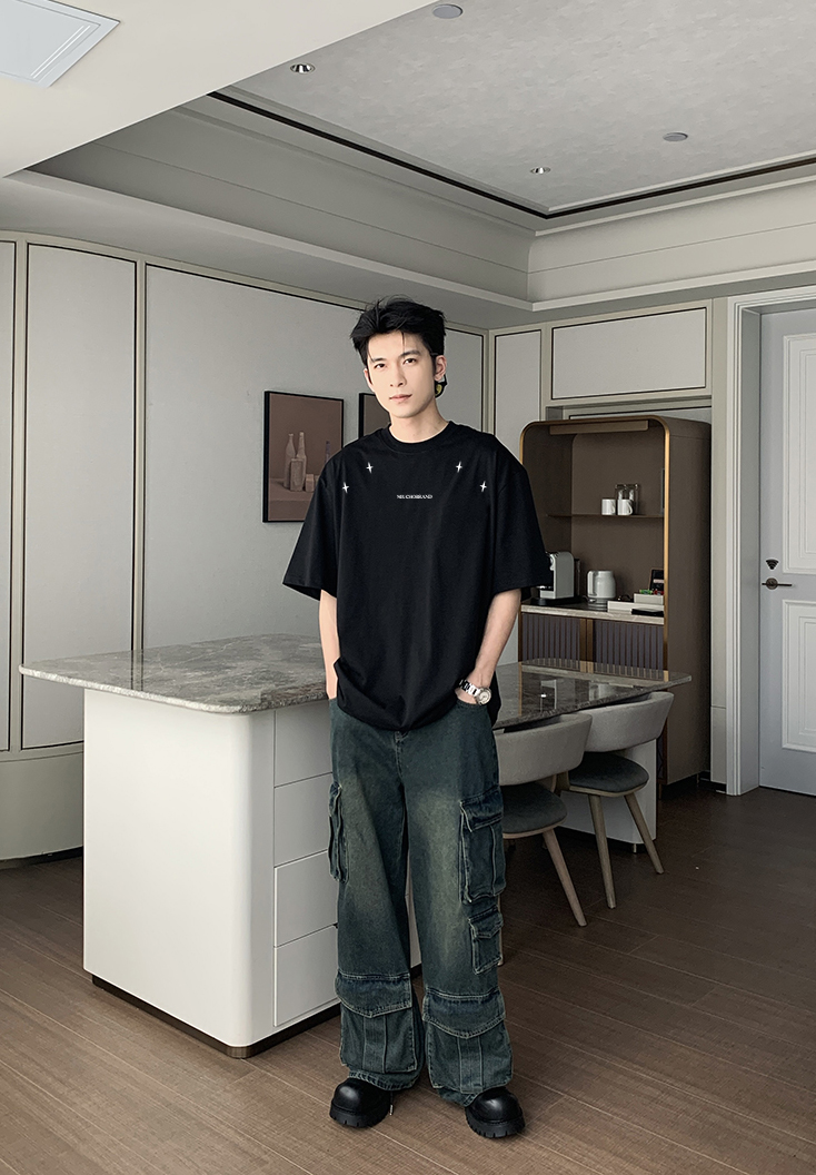 Áo thun nam form rộng local brand ATD1460 Miucho Man vải cotton thoáng mát cổ tròn in artword_thumbnail_8