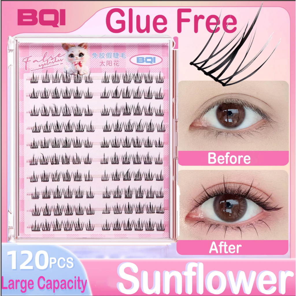 BQI Glue Free False and Fre Tweezer Eyelashes Self-adhesive_thumbnail_0