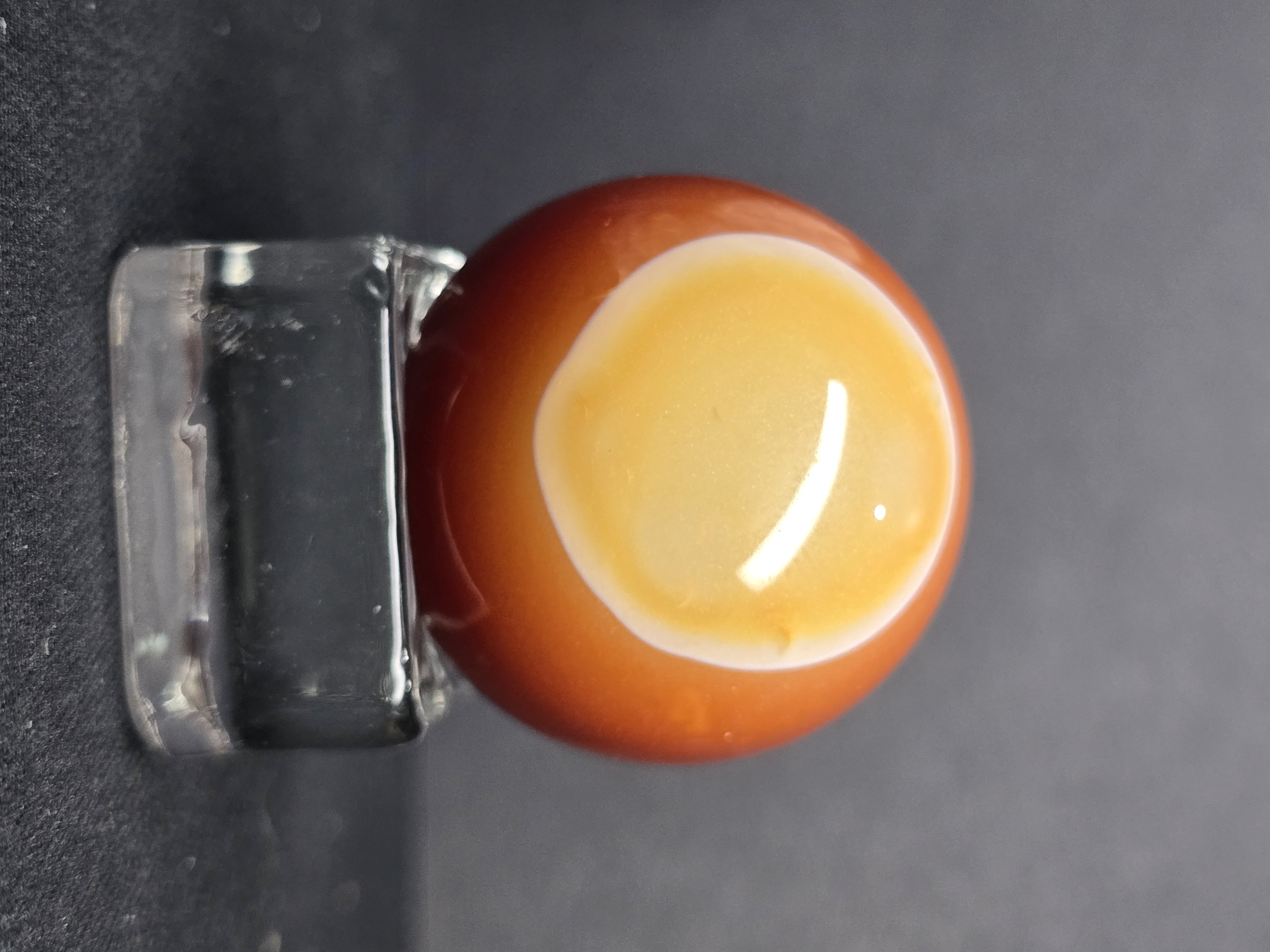 Bi Cầu Mini (~3CM) Mã Não Vân Cam - Mã Não Carnelian (tặng kèm đế thủy tinh)_thumbnail_2