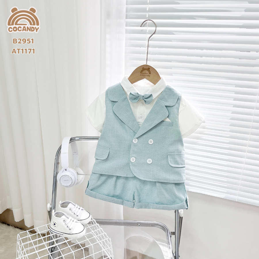 Bộ gile XANH MINT 4 cúc_thumbnail_0