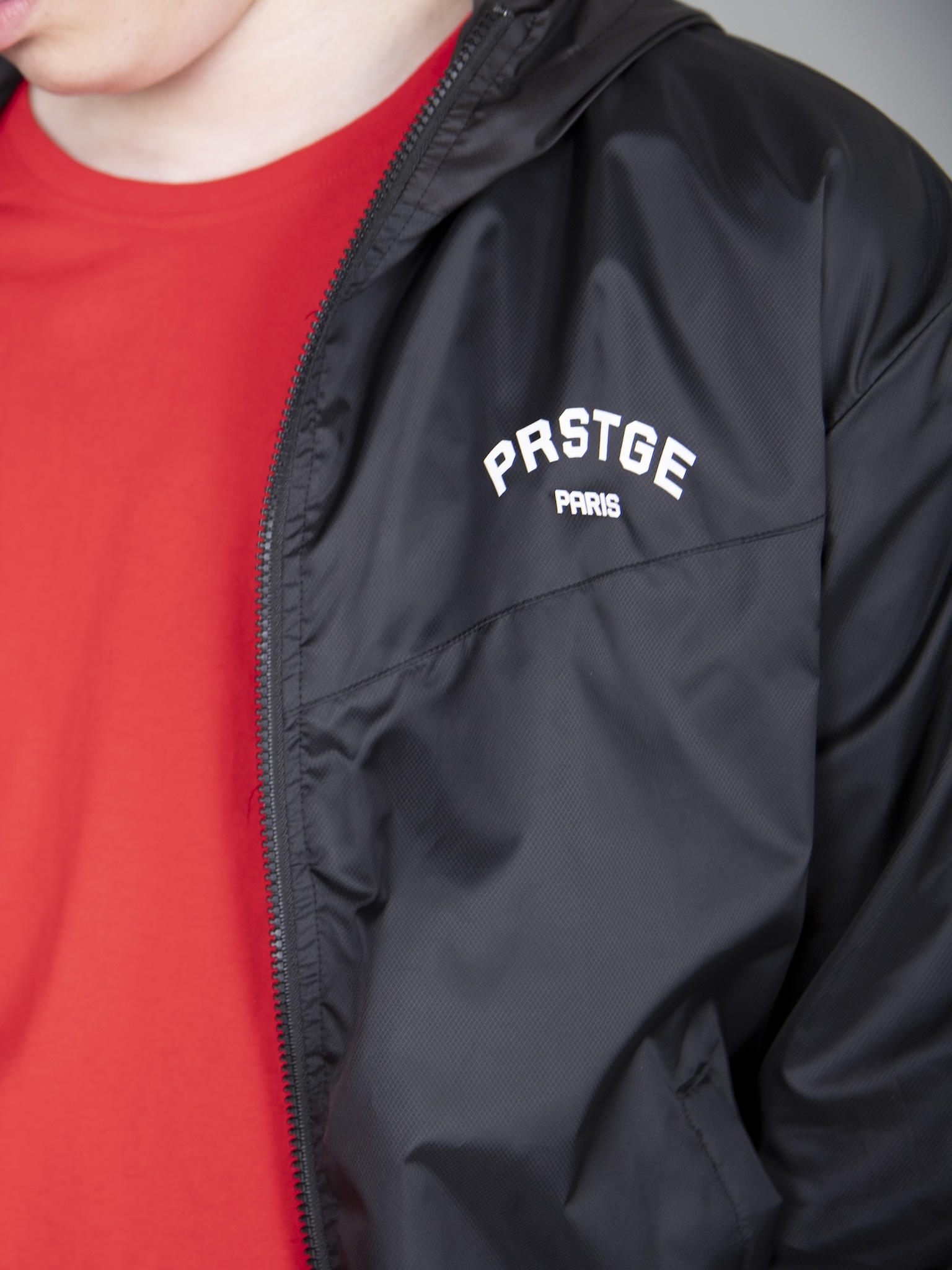 Áo khoác gió đen chữ PRSTGE_thumbnail_5