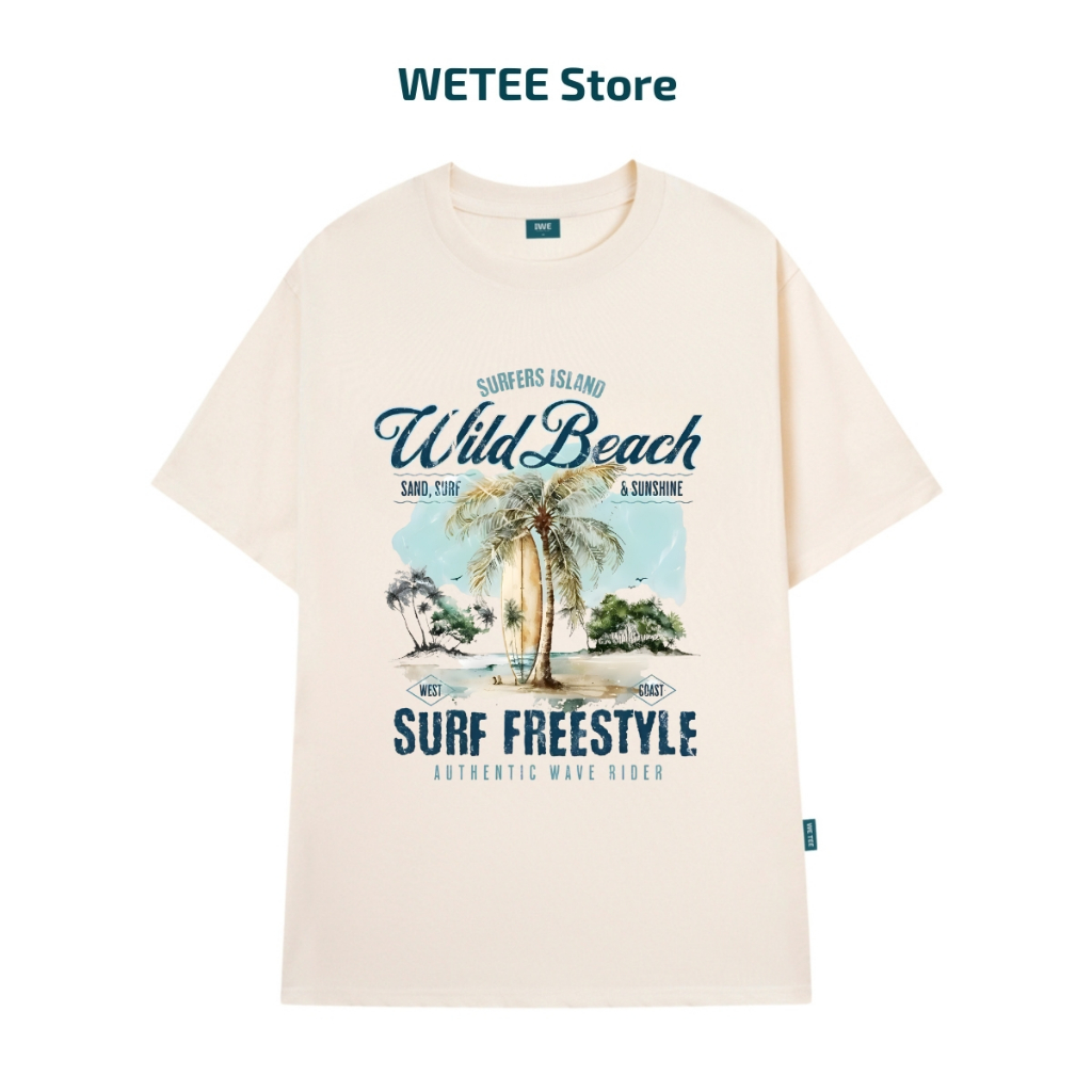 Áo thun unisex UX30 SUMMER VIBE đi chơi đi biển dáng oversized local brand WETEE - T048_thumbnail_3