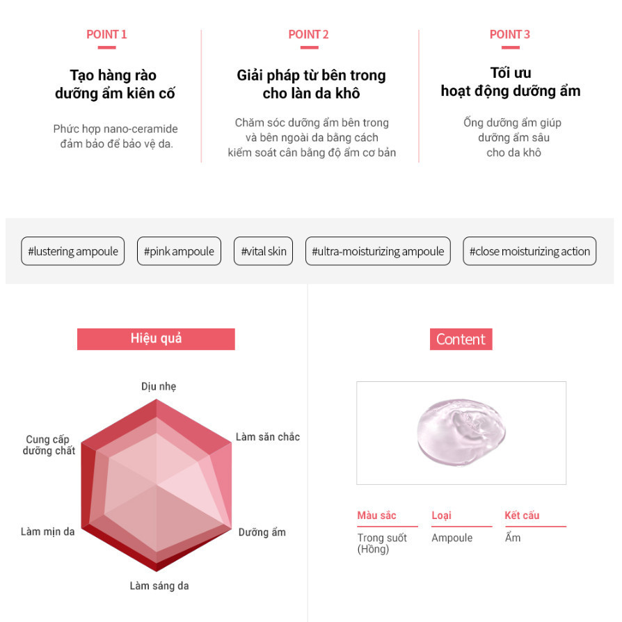 Tinh Chất Cấp Ẩm Chuyên Sâu, Trắng Khỏe Cho Da Khô Elravie Moist Hyal Power Ampoule 45ml_thumbnail_3