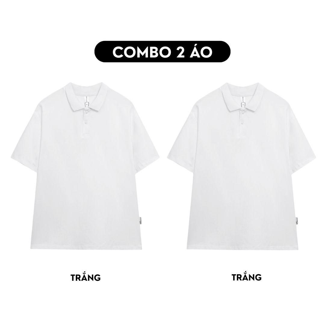 Áo polo trơn form rộng cotton PLT01 Miucho cổ trụ in basic_thumbnail_18