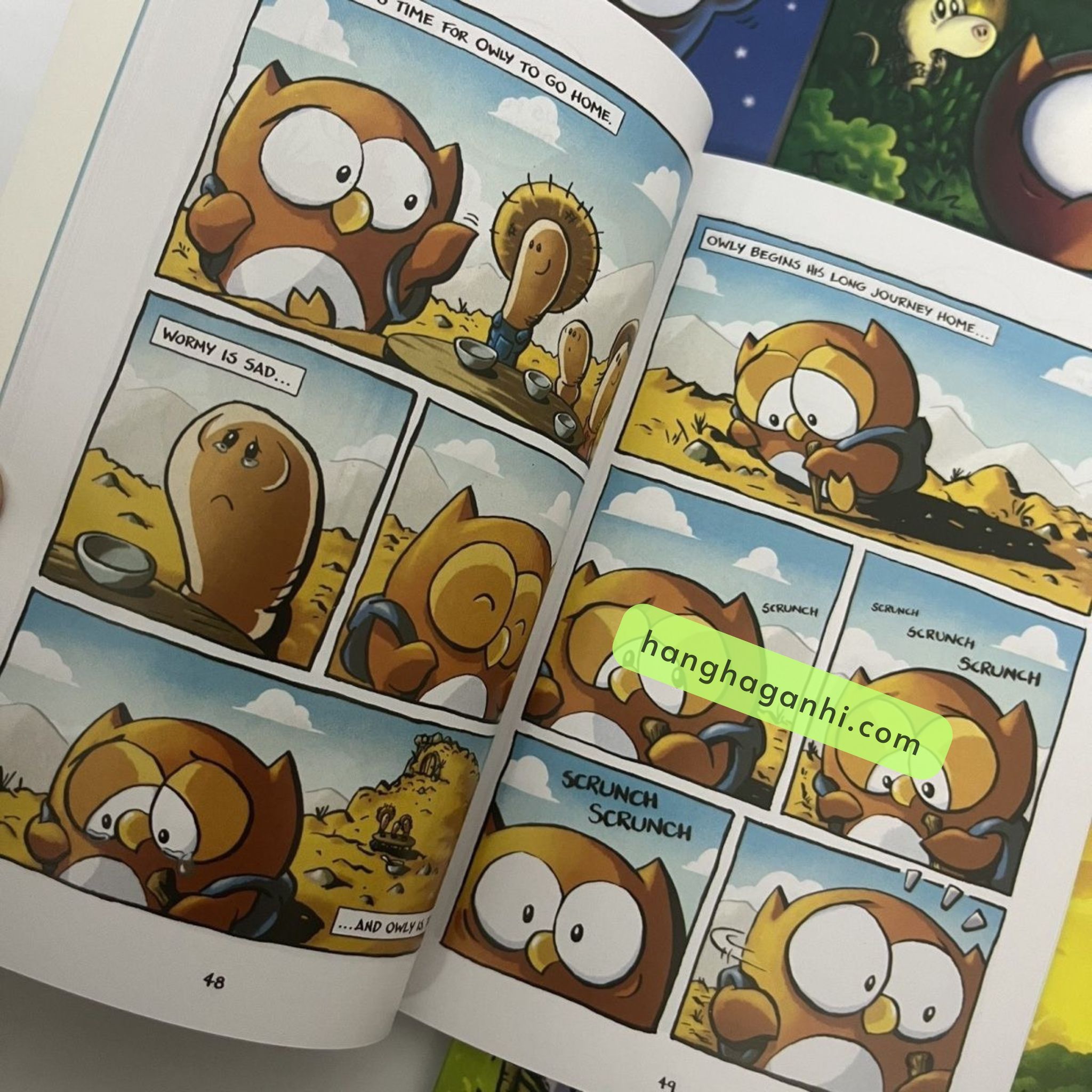 Comic Big-Eyed Owl Owly, bộ 4 cuốn truyện tranh dành cho trẻ em_thumbnail_7