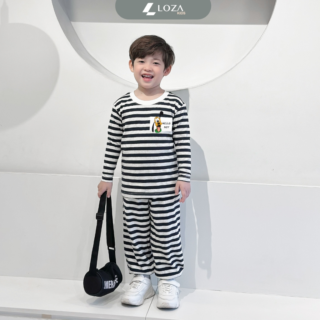 Bộ Thu - Đông kẻ bé trai in hình Pluto - Loza Kids TK550_thumbnail_8
