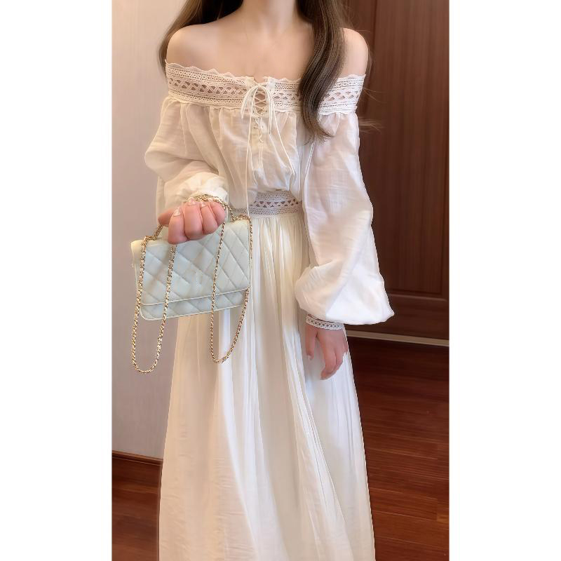 Đầm trễ vai boho màu kem_thumbnail_2