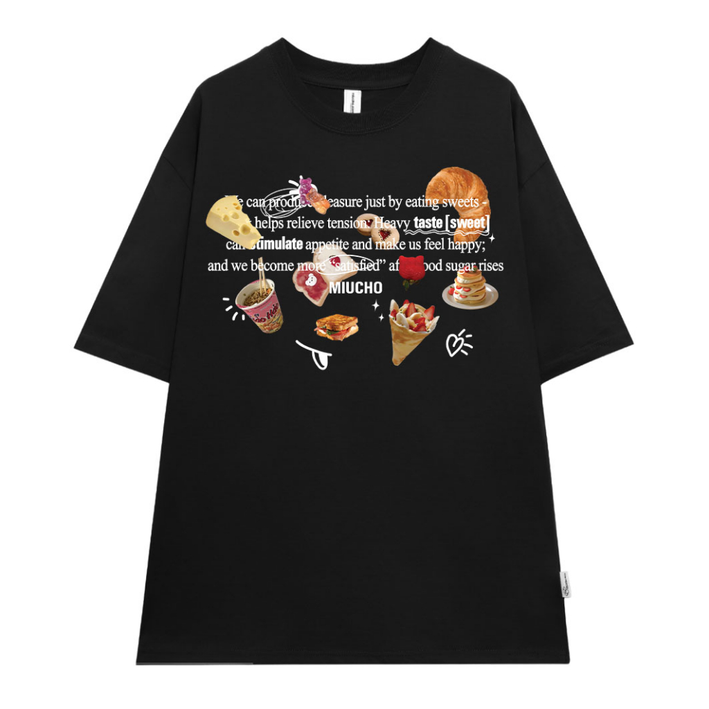 Áo thun unisex form rộng ATD76 Miucho chất vải cotton